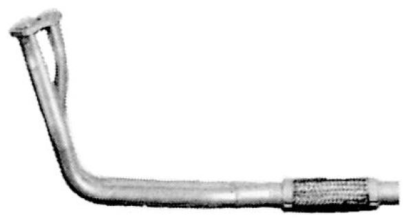 Front silencer (45.35.01), Lancia Delta GT/Prisma (831); without catalytic converter